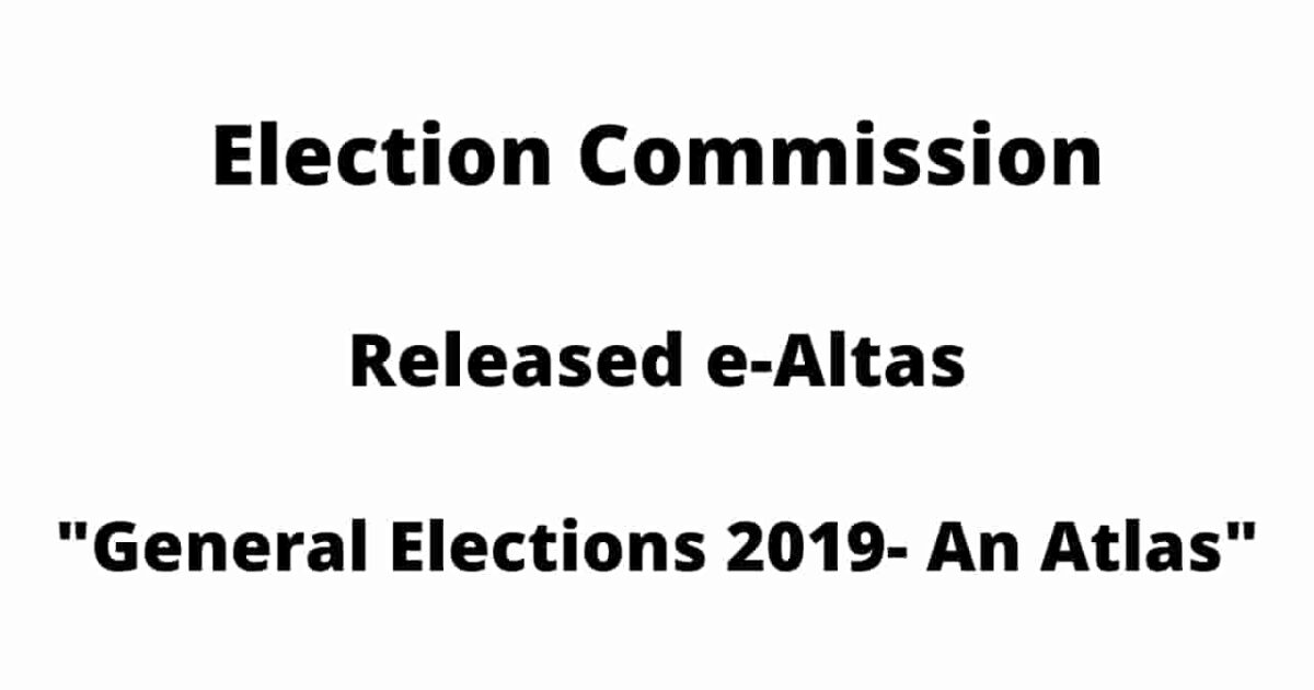 General Elections 2019 eAtlas