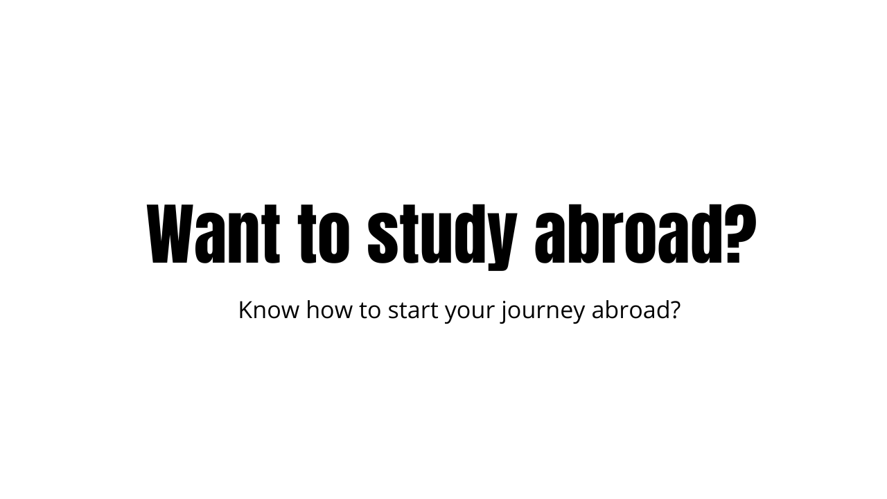 Want to study abroad