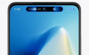 realme C55 NFC mini status bar