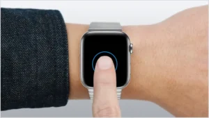 long press apple watch