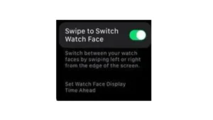 How to enable the swipe gesture and switch between watch faces effortlessly