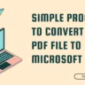 PDF to Word OCR tool