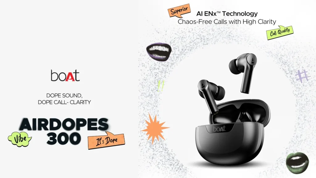 boAt Airdopes 300 TWS Earbuds: Features Spatial Audio, 50 Hours Playtime, Multipoint Connection, and Hearables App Support