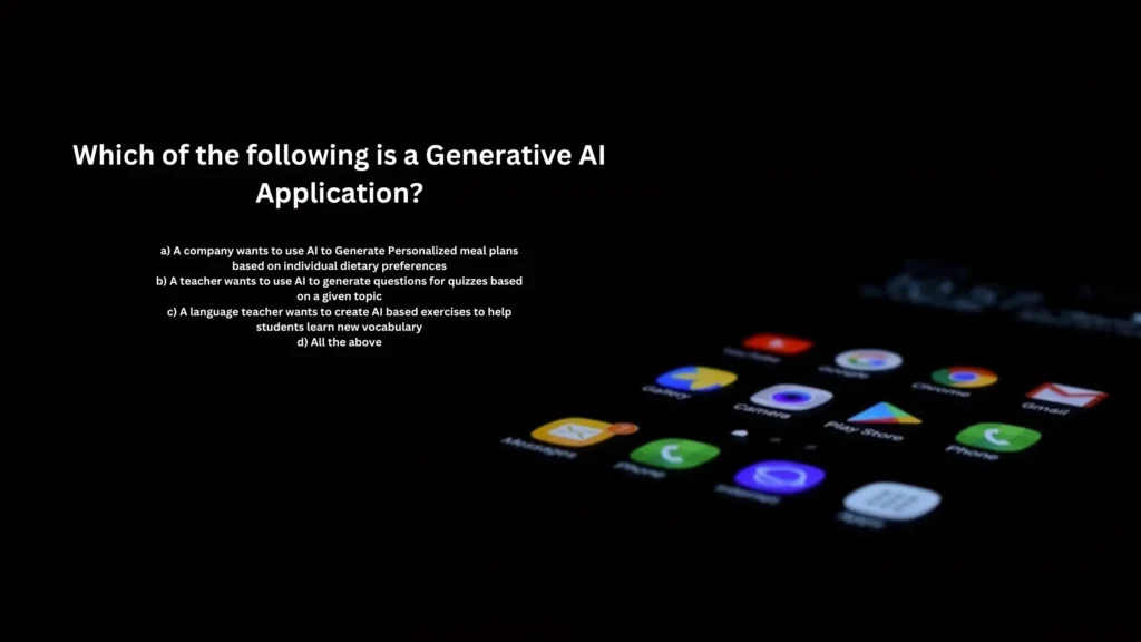 Which of the following is a Generative AI Application?