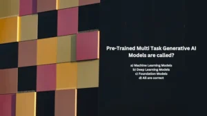 Pre-Trained Multi Task Generative AI Models are called