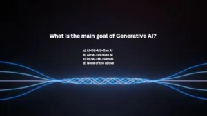 What is the main goal of Generative AI