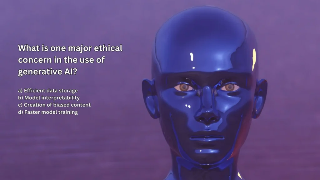 What is one major ethical concern in the use of generative AI?