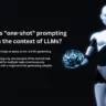 What does one-shot prompting refer to in the context of LLMs