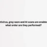 If antivirus gray ware and AI scans are enabled in what order are they performed