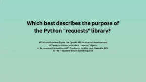 Which best describes the purpose of the Python requests library