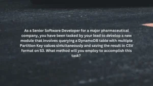 As a Senior Software Developer for a major pharmaceutical company, you have been tasked by your lead to develop a new module that involves querying a DynamoDB table with multiple Partition Key values simultaneously and saving the result in CSV format on S3. What method will you employ to accomplish this task?
