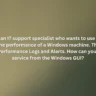 You're an IT support specialist who wants to use logs to monitor the performance of a Windows machine. This service is called Performance Logs and Alerts. How can you start this service from the Windows GUI?