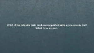 Which of the following tasks can be accomplished using a generative AI tool?