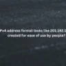 Which IPv4 ﻿address format looks like 201.192.1.14 ﻿and was created for ease of use by people?