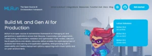 MLRun is an open-source AI orchestration framework for managing ML and generative AI applications throughout their lifecycle.