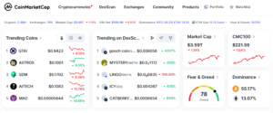 Cryptocurrency Screeners