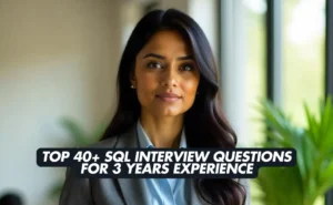 Top 40 SQL Interview Questions for 3 Years Experience with Answers