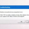 How to Fix “Roblox Encountered an Unexpected Error: Memory Dump” on Windows