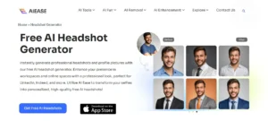 Free AI headshot generator for LinkedIn