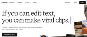 Descript AI Video Editor Review