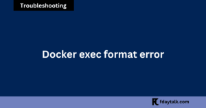Docker exec format error
