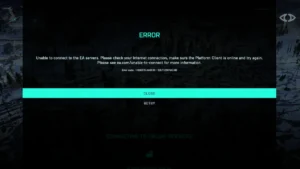 battlefield 2042 error code 1 8600 1s