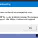 Roblox Memory Dump Error