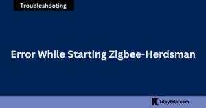 error while starting zigbee-herdsman