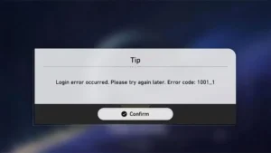 Star Rail error code 1001_1