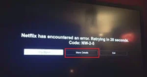 Netflix Error Code NW-2-5
