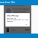 Fingerprint Capture Error Code 730