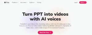 Fliki AI-powered text-to-video tool, ranked among the best AI video generators in 2025 for social media content