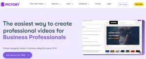 Pictory, one of the best AI video generators in 2025, converting text and blog content into engaging videos.