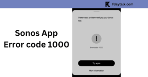 Sonos Error Code 1000