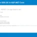 How to Fix HTTP Error 500.30 in ASP.NET Core: Troubleshooting Guide