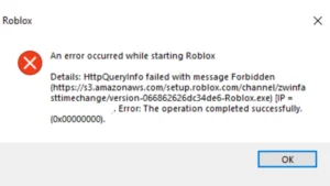 How to Fix “HttpQueryInfo failed with message Forbidden” Roblox Error (With One-Click Script)