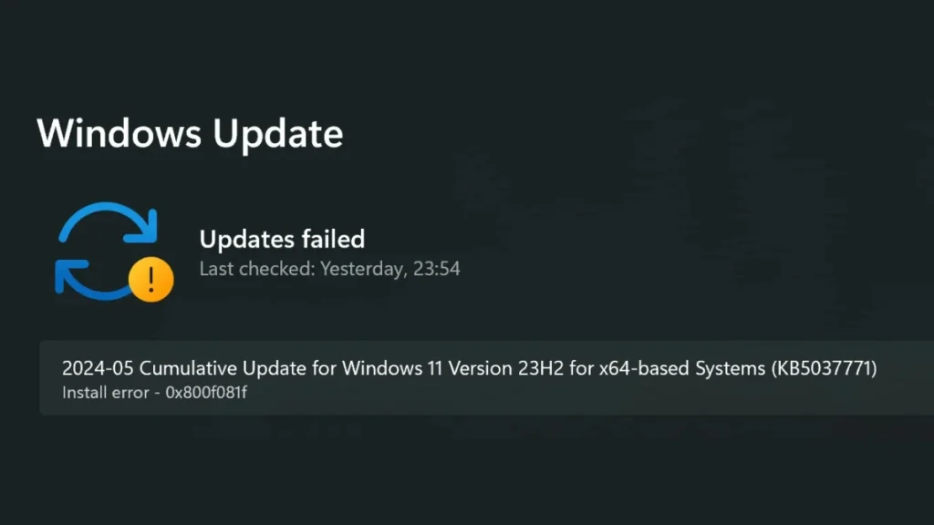 How to Fix Install Error 0x800f081f in Windows 11 and 10 [Step-by-Step]