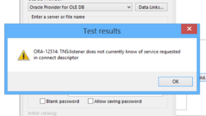 How to Fix ORA-12514 TNS Listener Does Not Currently Know of Service Error in Oracle