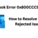 Outlook Error 0x800CCC92 Fix: How to Resolve Login Rejected Issue