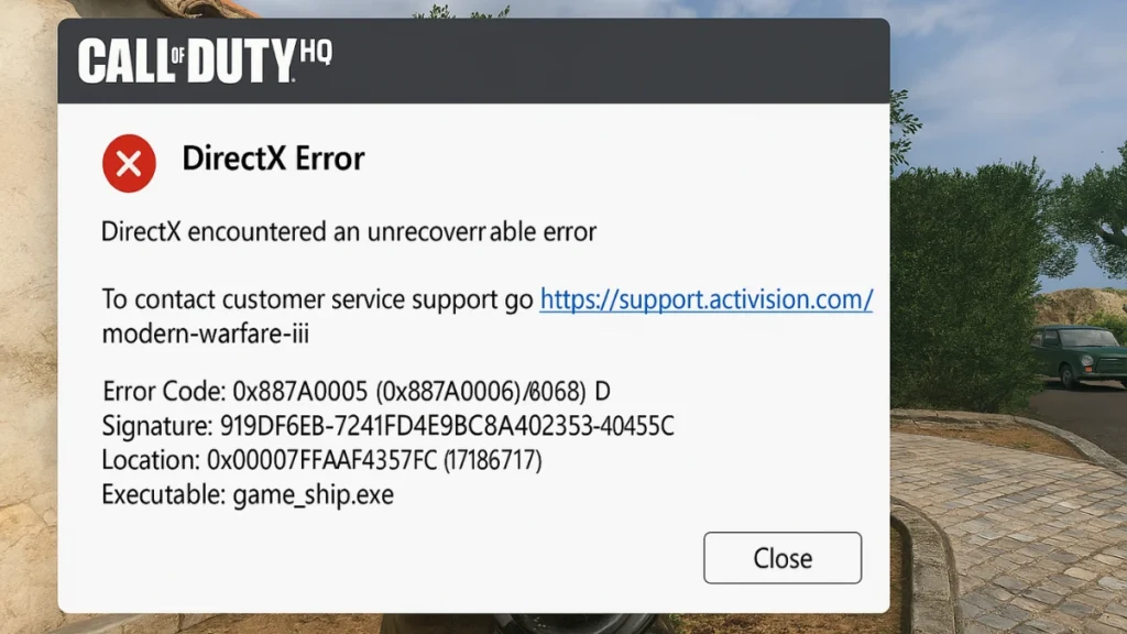 How to Fix Call of Duty DirectX Error (0x887A0005) in Modern Warfare III and Warzone [2025 Guide]