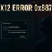 Fix DX12 Error 0x887a0006