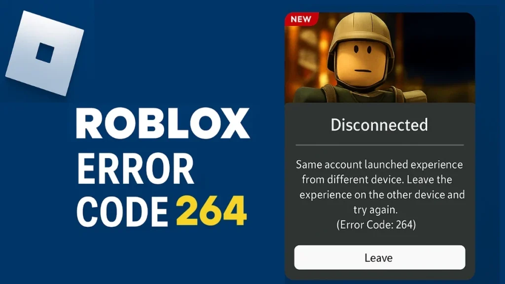 Roblox Error Code 264 Fix: How to Solve “Same Account Launched Experience” Issue