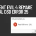 Resident Evil 4 Remake Fatal D3D Error 25: 10 Proven Fixes