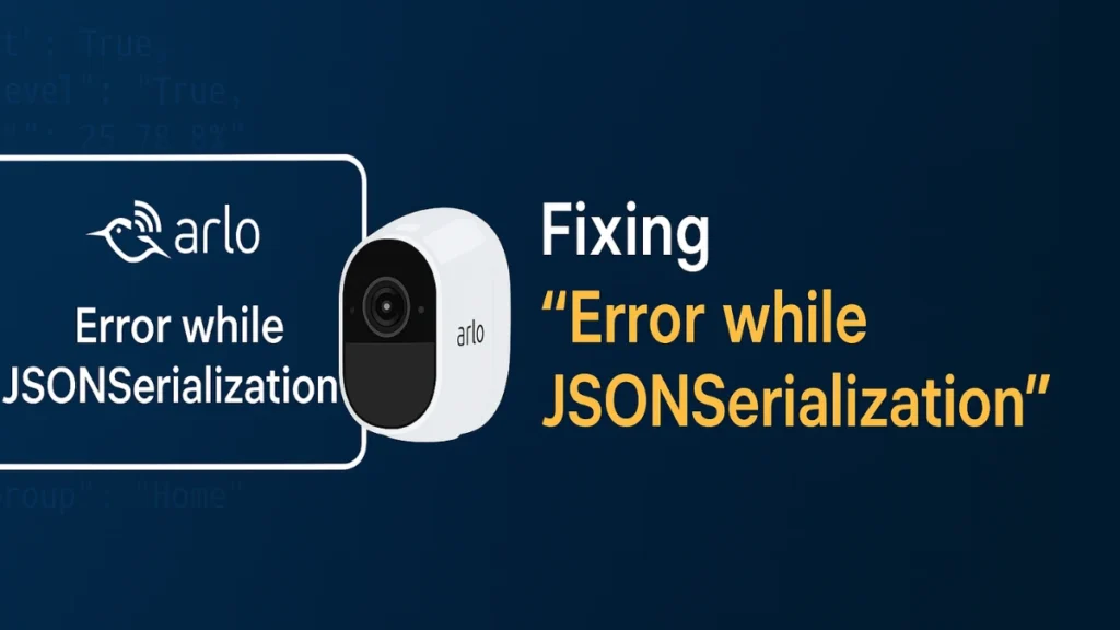 How to Fix “Arlo Error While JSONSerialization” on App and API