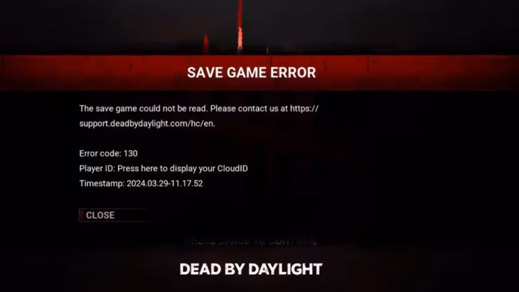 DBD error code 130