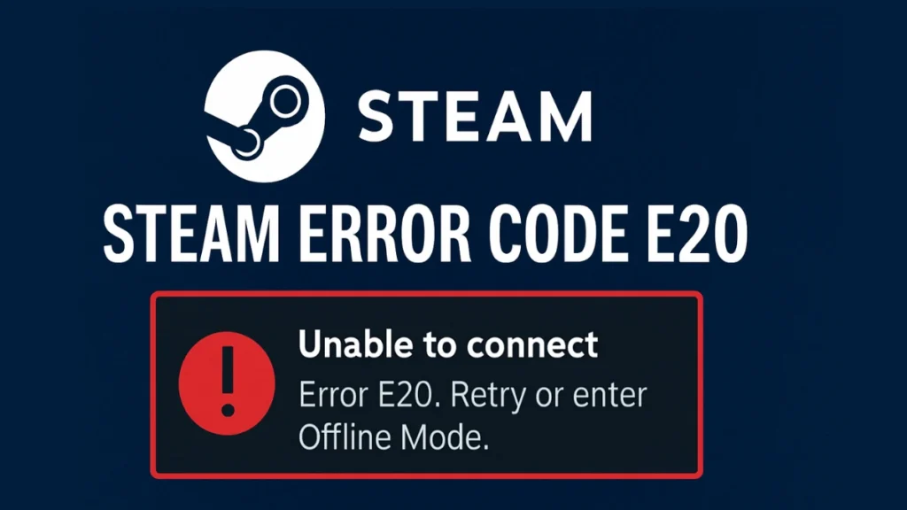 Steam Error Code E20: Fix Login Issues, QR Failures & Network Errors
