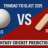 TLS vs SLS Dream11 Prediction, Fantasy Tips & Playing 11 for Trinidad T10 Blast 2025 Match 20 on June 18
