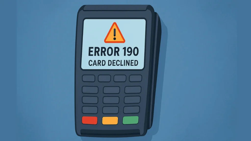How to Fix Error 190 on Card Terminals (Datafono) – Causes & Solutions