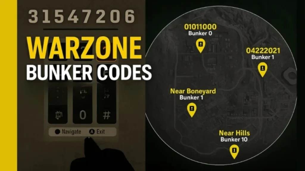 Warzone Bunker Codes 2025: All Locations, Secret Rooms, and Pro Tips Guide