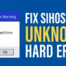 How to Fix sihost.exe Unknown Hard Error in Windows 10/11 (Full Guide)